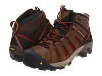 2016 Keen Utility Athletic Boots for Men - Flint Mid - Slate Black/Burnt Henna Online
